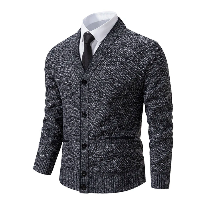 Harwin Men's Knit V-Neck Cardigan