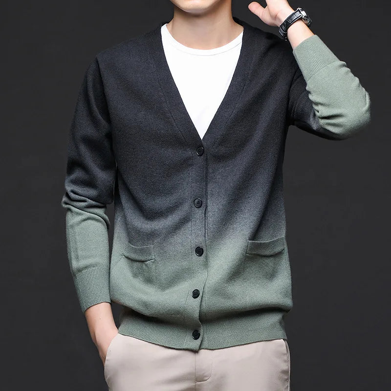 Ashton Men's Knit Gradient Cardigan