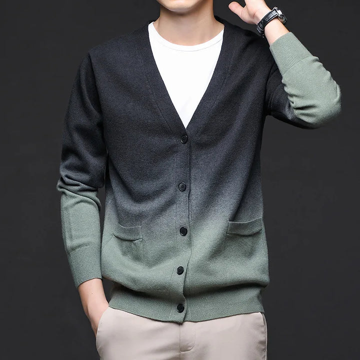 Ashton Men's Knit Gradient Cardigan