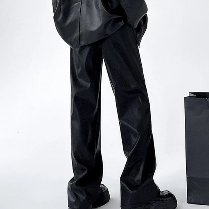 Ashby Women's Deep Pleat Faux Leather Trousers