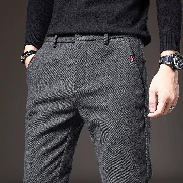 Henderson Slim-Fit Pants in grey, featuring a modern design and tailored fit for stylish comfort.