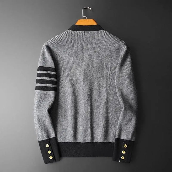 Braxton Royale Men's V-Neck Knit Cardigan