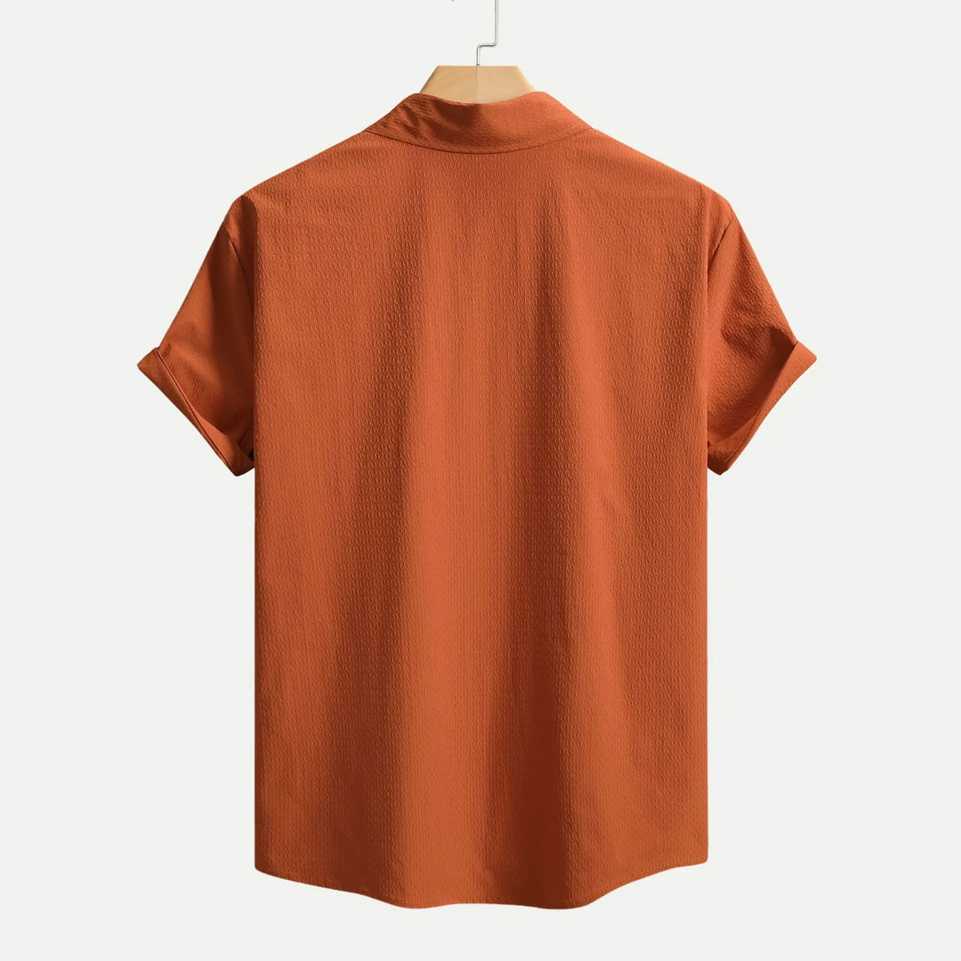 Ashby Men's Textured Camp Collar Shirt