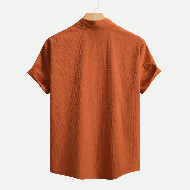 Ashby Men's Textured Camp Collar Shirt
