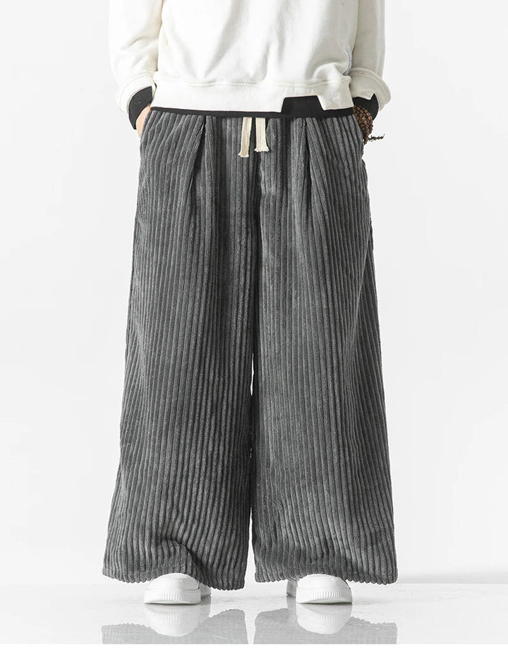 Quinn Wide-Leg Corduroy Sweatpants