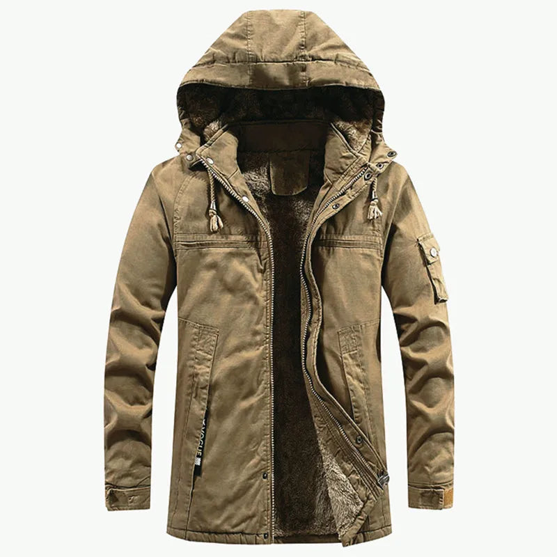 Tiberius Men's Hooded Fleece Parka