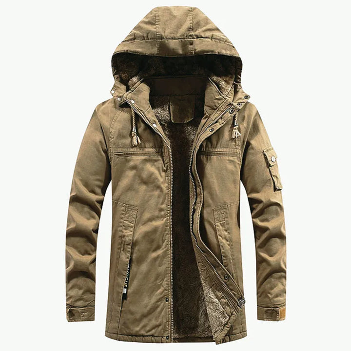 Tiberius Men's Hooded Fleece Parka