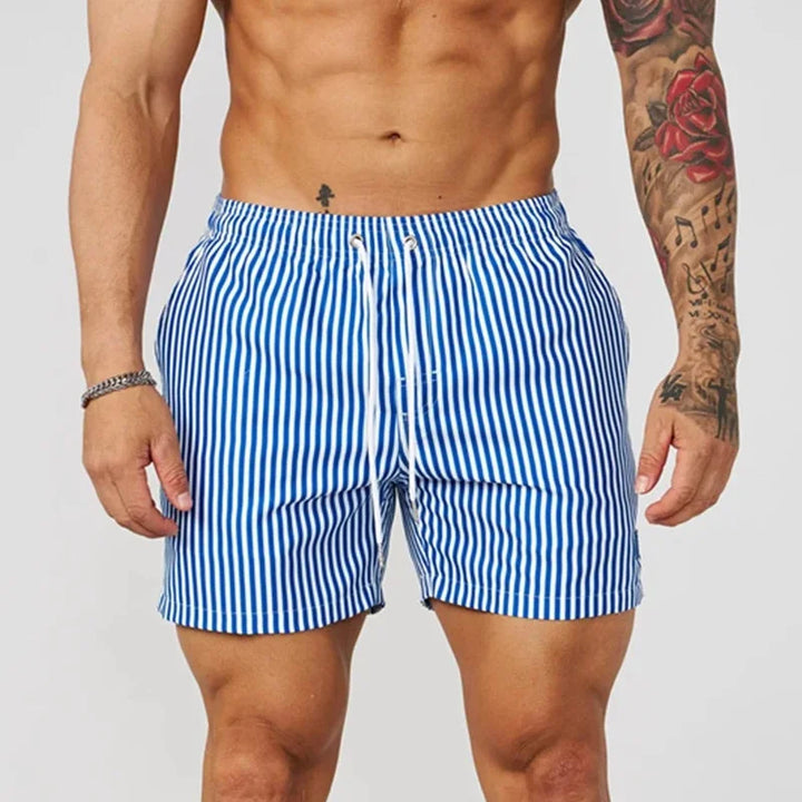 Halstead Striped Swim Trunks