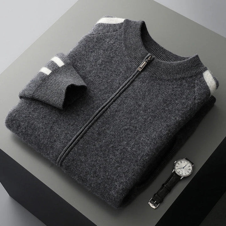 Kellan Men's Merino Wool Zip Cardigan