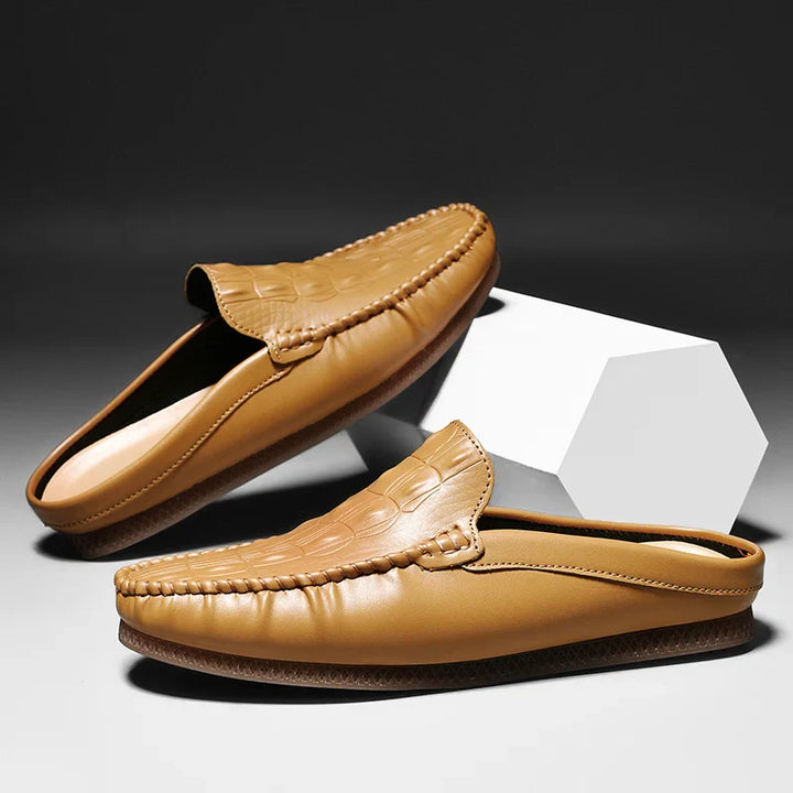 Mercado Men's Leather Backless Mules