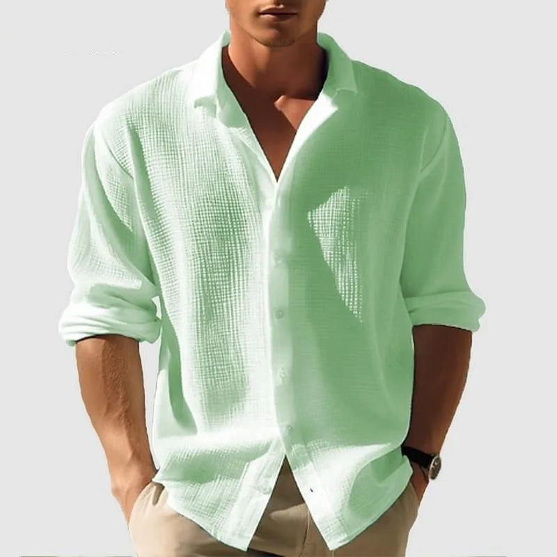 Ryland Men's Linen Button-Up Shirt