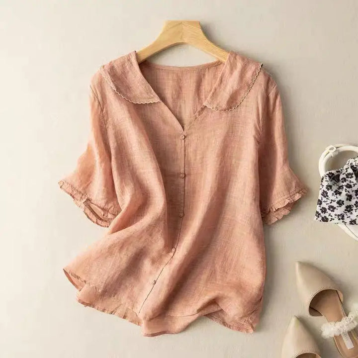 Roslin Women's Linen Button-Up Shirt