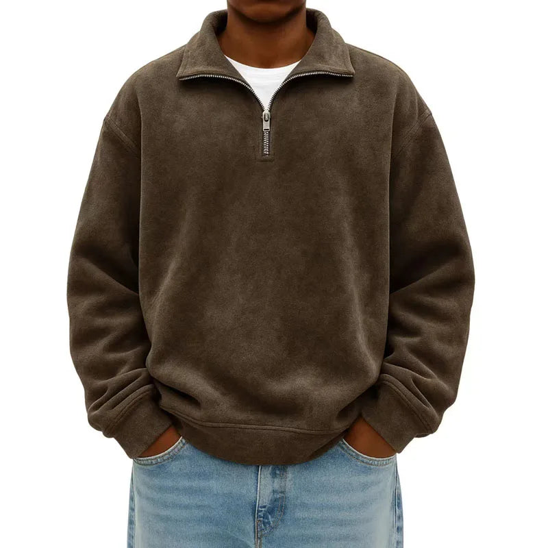 Ashford Men's Fleece Quarter-Zip Pullover