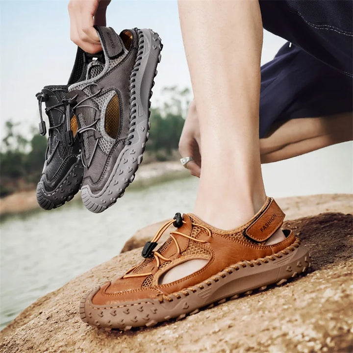 Castaway Genuine Leather Fisherman Sandals