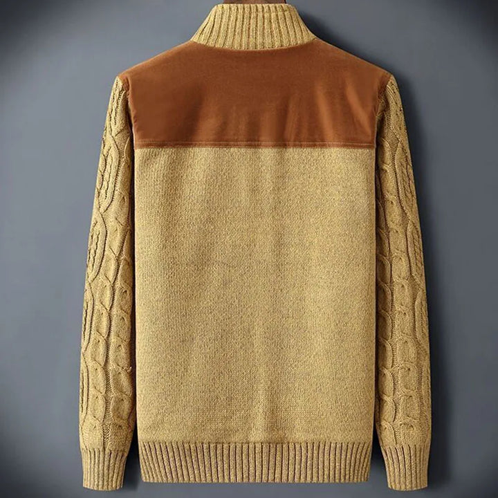 Oakford Men's Cable-Knit Cardigan