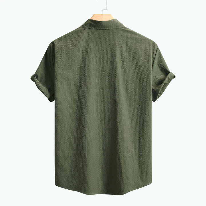 Ashby Men's Textured Camp Collar Shirt