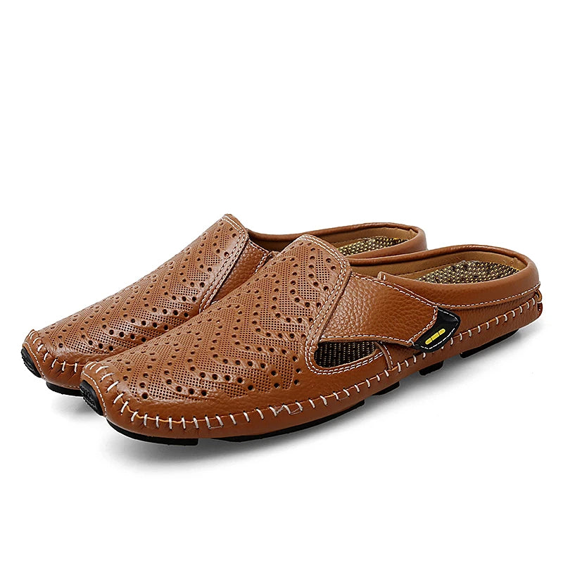 Kincaid Men's Genuine Leather Slip-On Backless Mules