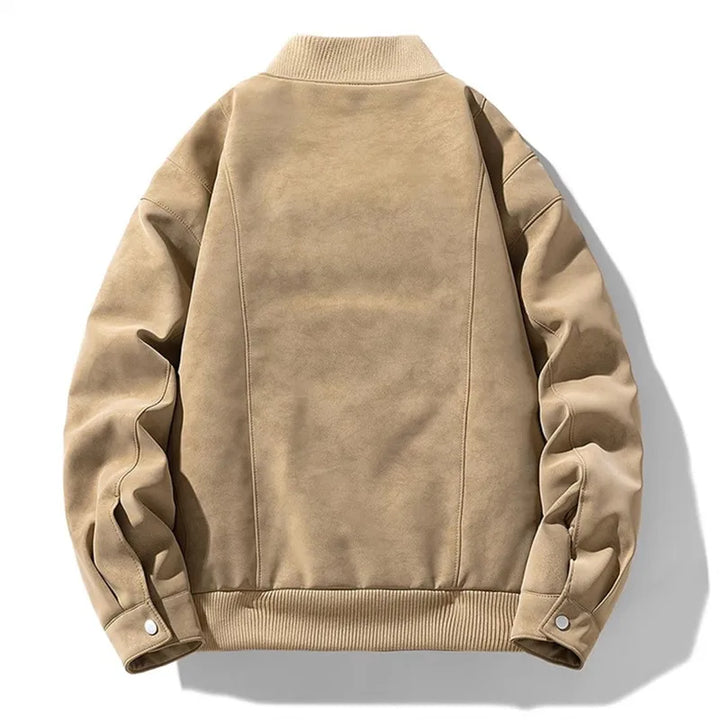 Quinlan Men's Suede Bomber Jacket