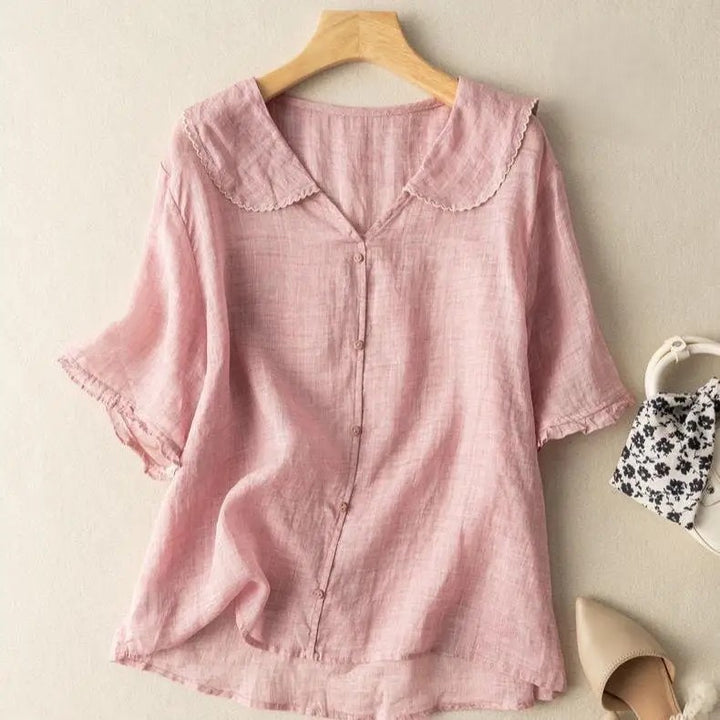 Roslin Women's Linen Button-Up Shirt