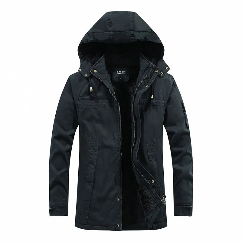 Tiberius Men's Hooded Fleece Parka