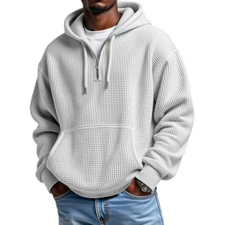 Garland Men's Waffle-Knit Pullover Hoodie