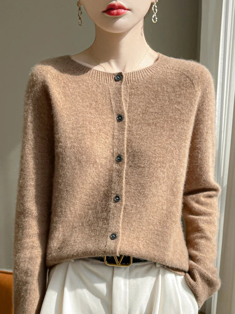 Brynlee Women's Merino Wool Cardigan