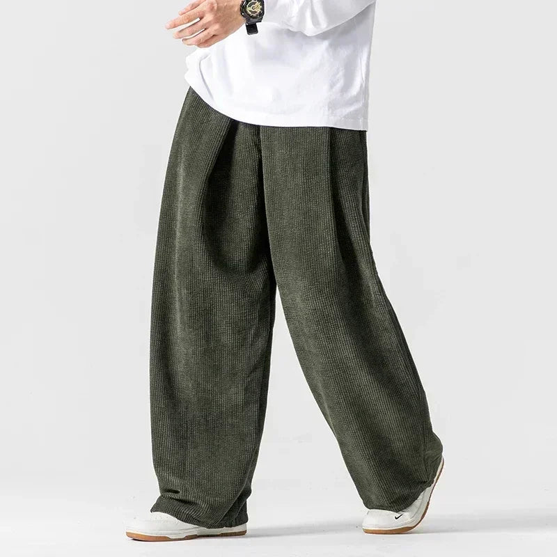 Knox Wide-Leg Corduroy Sweatants