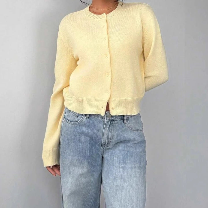 Solara Women's Lightweight Knit Button-Up Cardigan