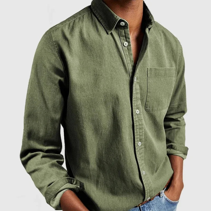Thatcher Men's Cotton Button-Up Shirt