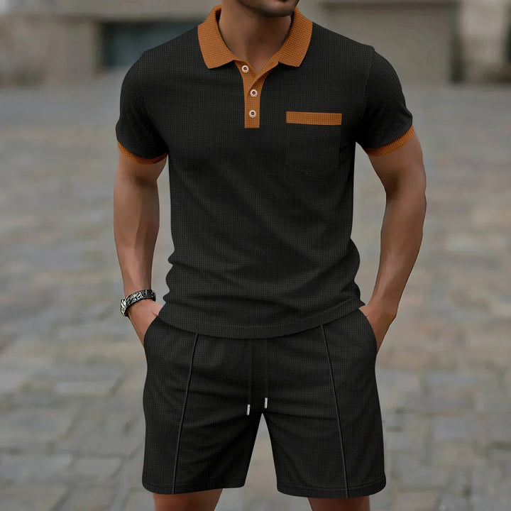 Ashford Men's Polo Shirt and Shorts Set