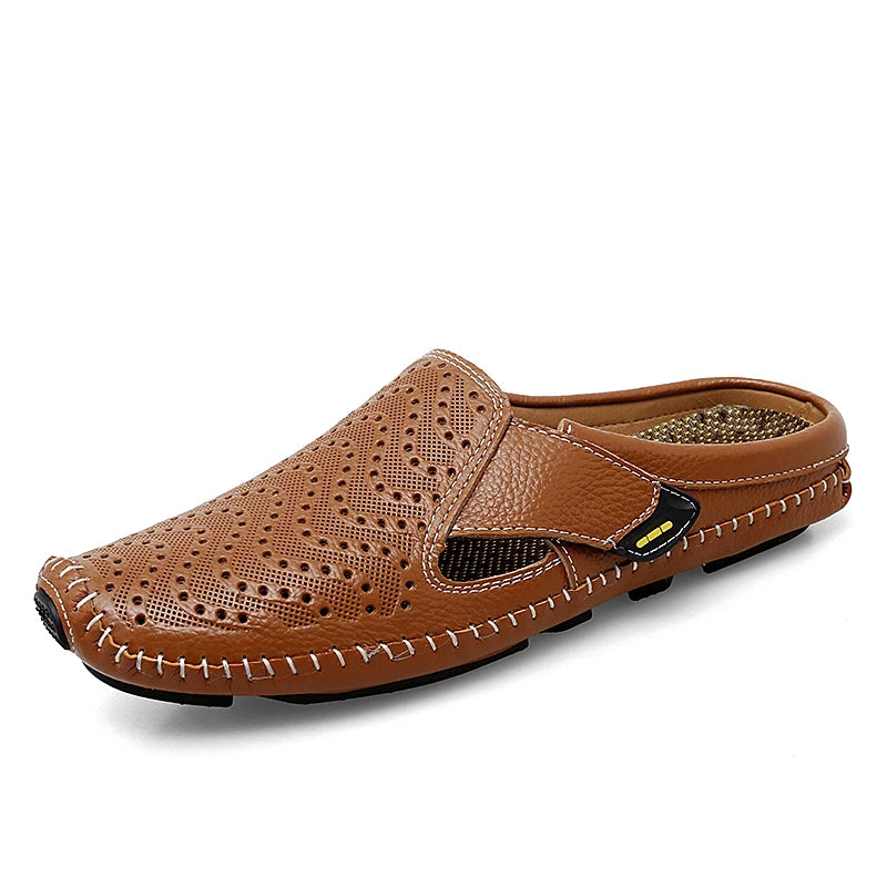 Kincaid Men's Genuine Leather Slip-On Backless Mules