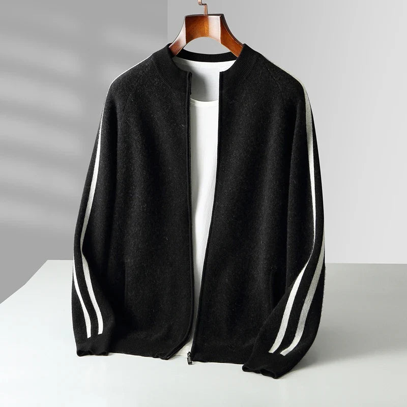 Kellan Men's Merino Wool Zip Cardigan