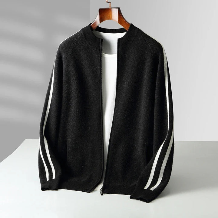 Kellan Men's Merino Wool Zip Cardigan