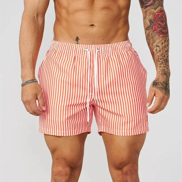 Halstead Striped Swim Trunks