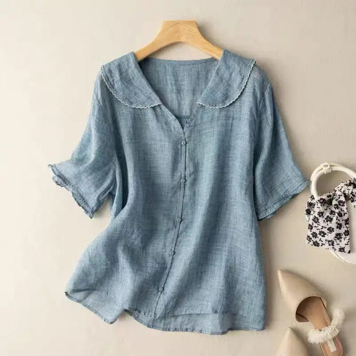 Roslin Women's Linen Button-Up Shirt