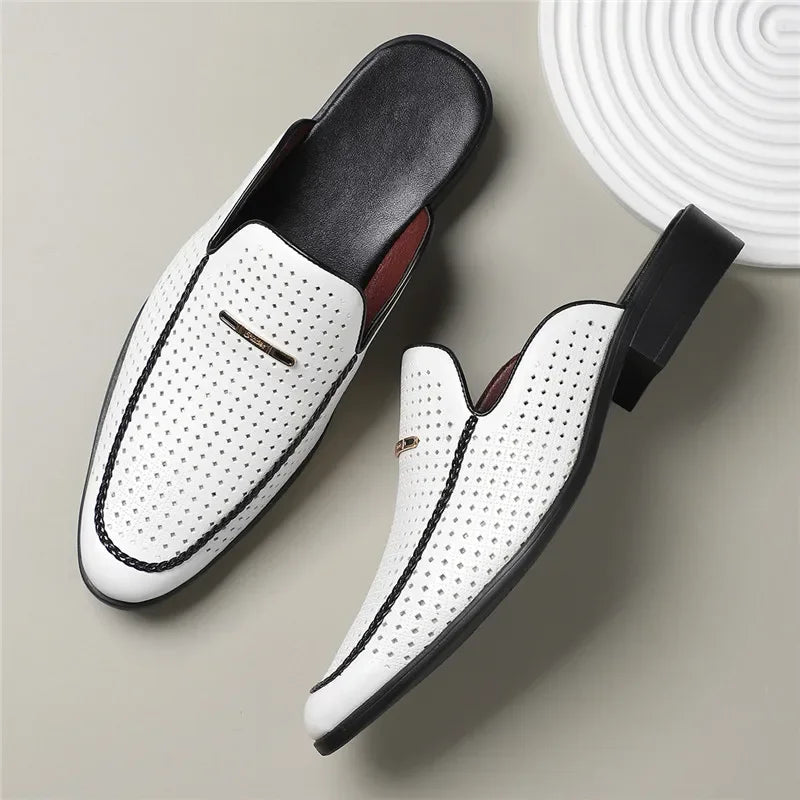 Bria Genuine Leather Mules
