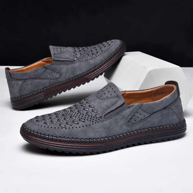Kieran Men's Woven Slip-On Loafers