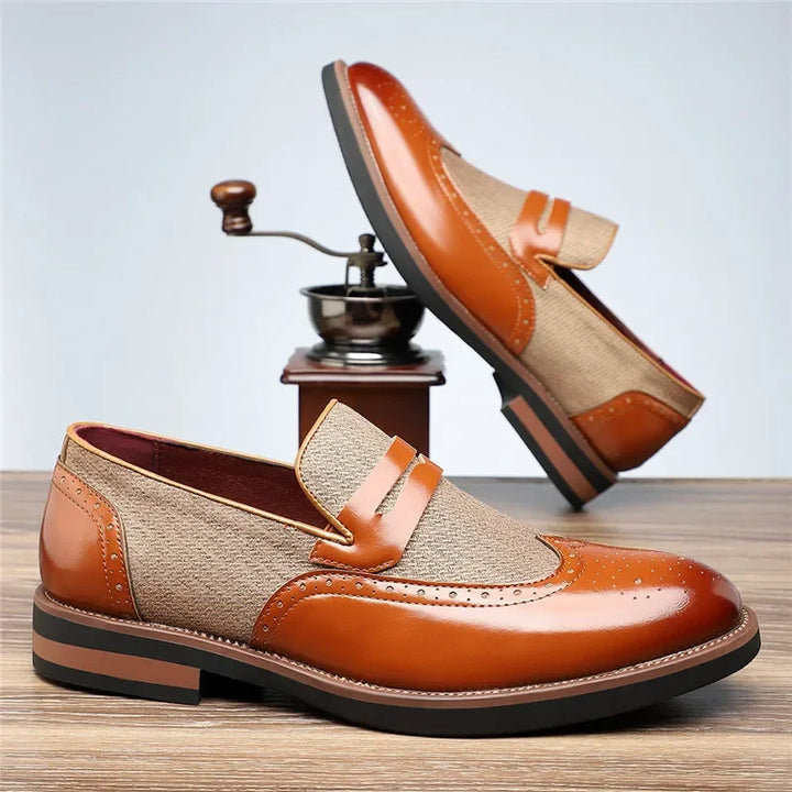 Wellston Men's Genuine Leather Loafers