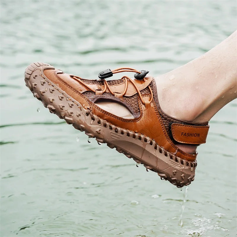 Castaway Genuine Leather Fisherman Sandals