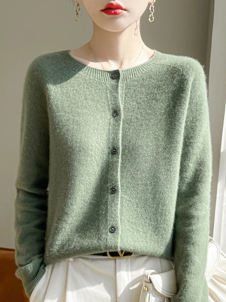 Brynlee Women's Merino Wool Cardigan