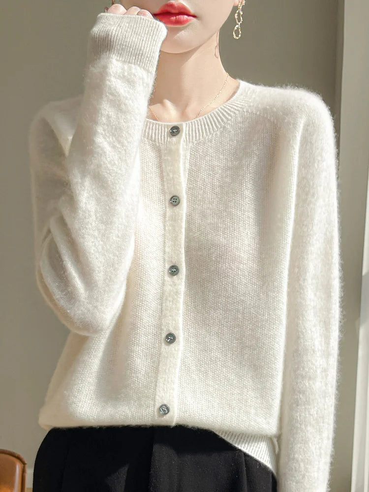 Brynlee Women's Merino Wool Cardigan