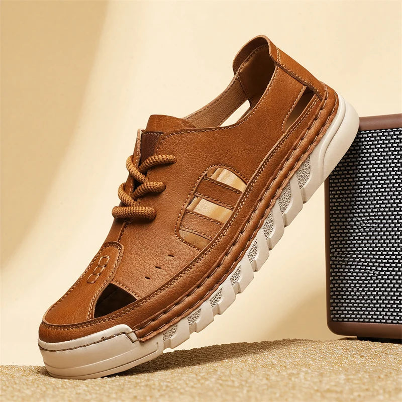 Finnian Genuine Leather Closed-Toe Sandals