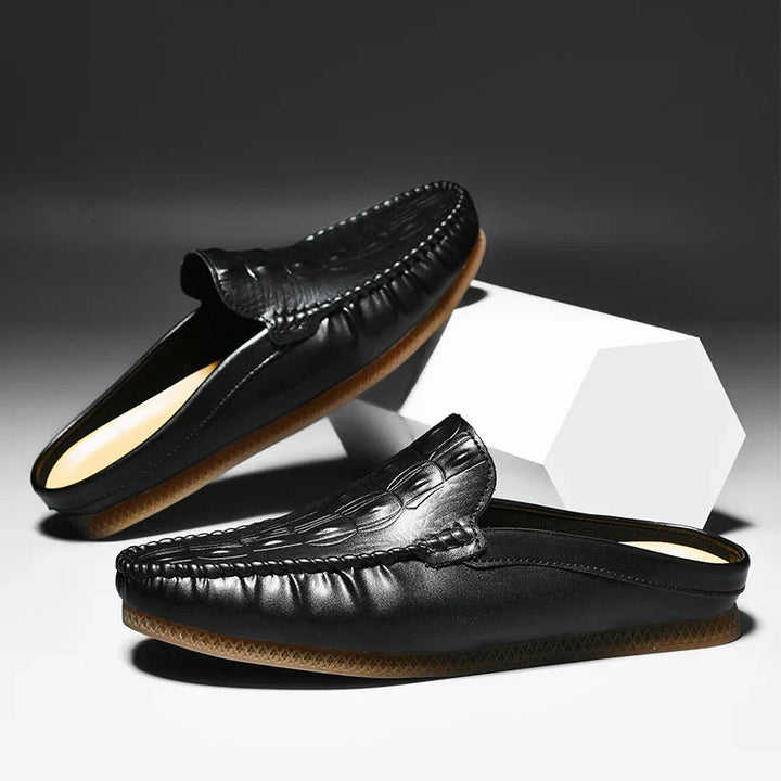 Mercado Men's Leather Backless Mules