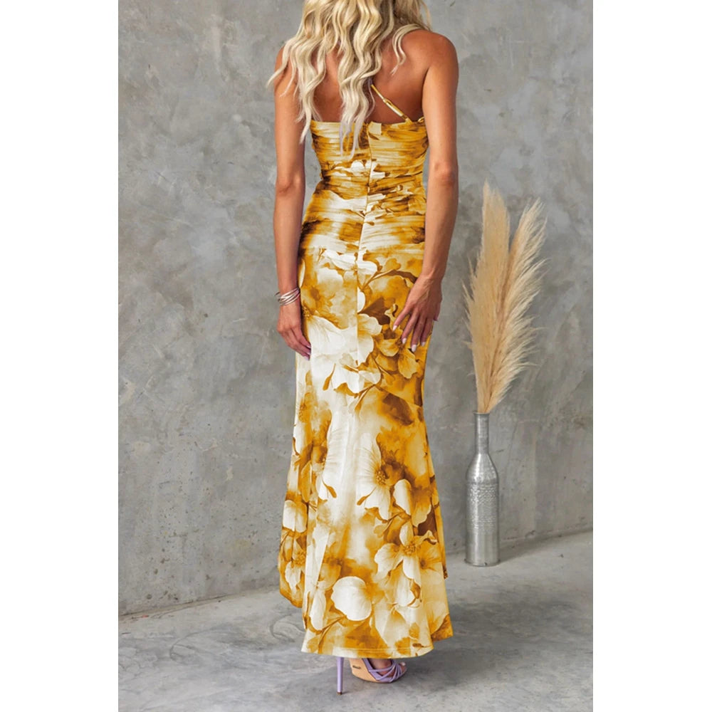 Cosima Women's Floral Strapless Maxi Dress