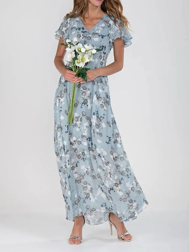 Leilani Women's Floral Chiffon Midi Dress