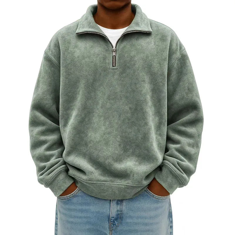 Ashford Men's Fleece Quarter-Zip Pullover