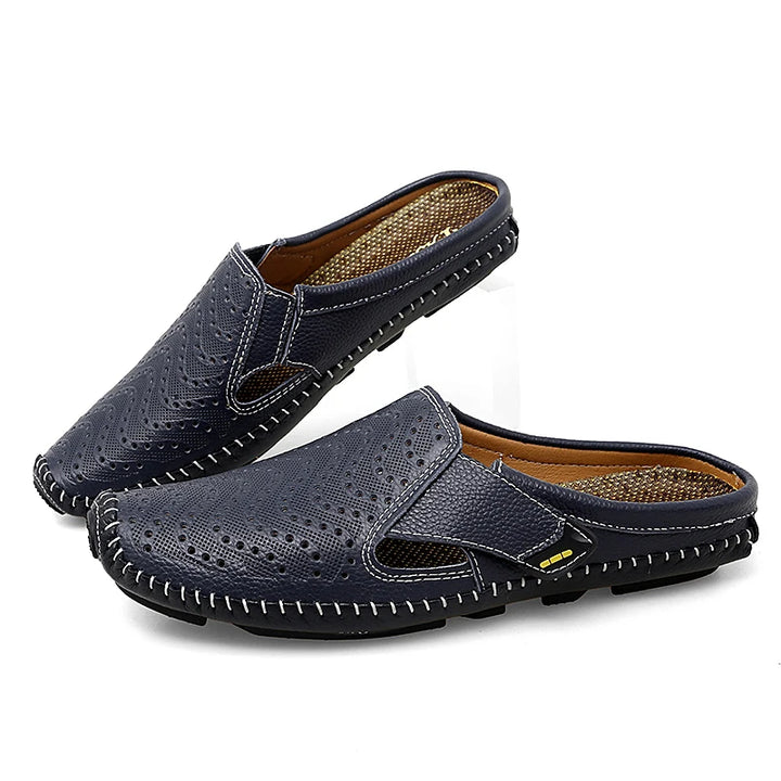 Kincaid Men's Genuine Leather Slip-On Backless Mules