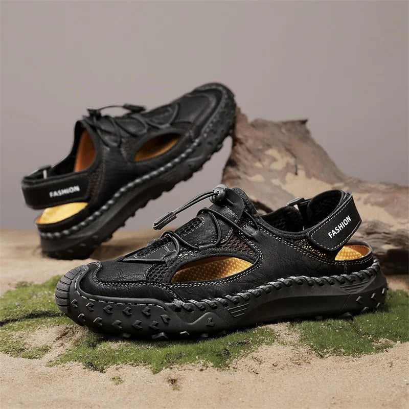 Castaway Genuine Leather Fisherman Sandals