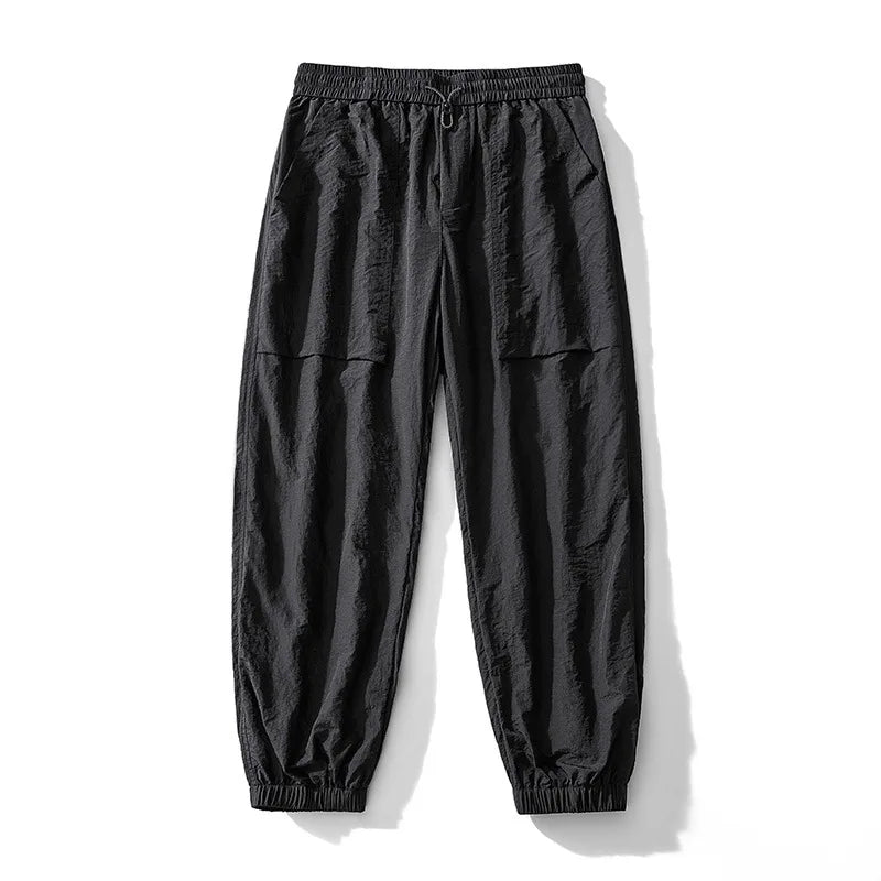Everett Nylon Joggers with Elastic Waistband