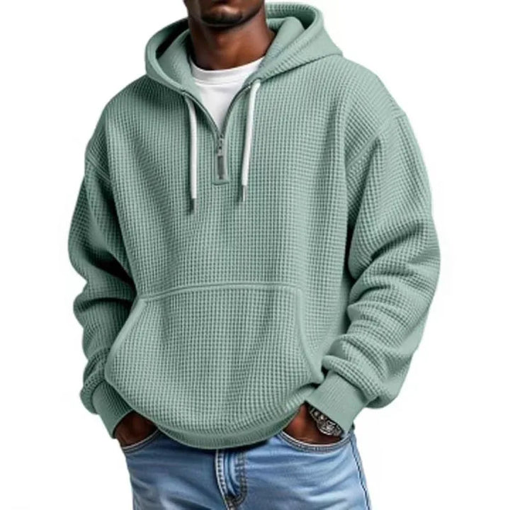 Garland Men's Waffle-Knit Pullover Hoodie